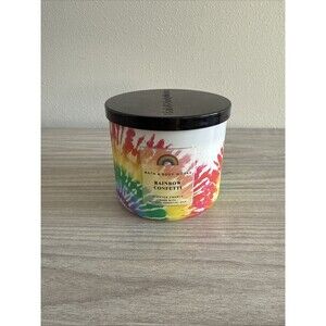 1 Bath & Body Works RAINBOW CONFETTI 3 Wick Large Scented Candles 14.5 oz‎